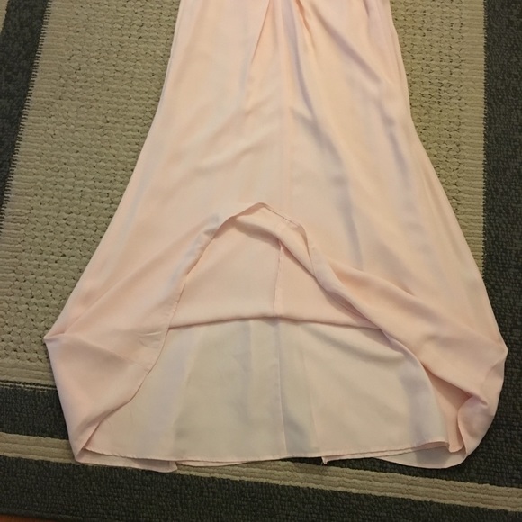 Crepe Sheath Dress with Side Slit and Cowl Back - Picture 5 of 8